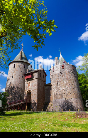 Castell Coch (Castle Coch) (rotes Schloss), Tongwynlais, Cardiff, Wales, Vereinigtes Königreich, Europa Stockfoto