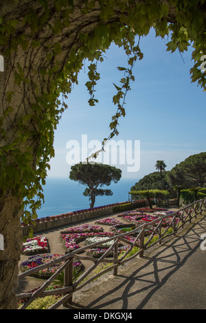 Villa Rufolo, Ravello, Amalfi Küste, UNESCO World Heritage Site, Kampanien, Italien, Mittelmeer, Europa Stockfoto