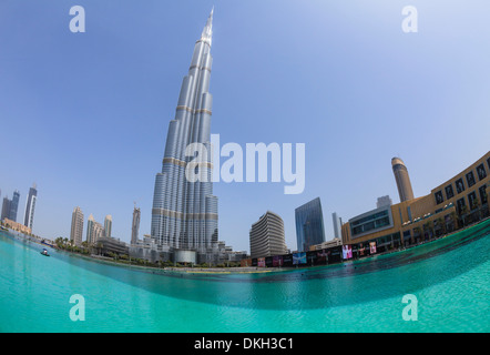 Burj Khalifa, Dubai, Vereinigte Arabische Emirate, Naher Osten Stockfoto