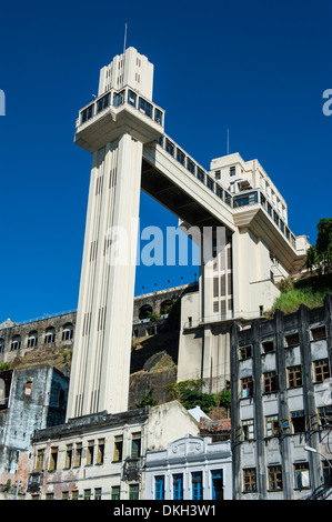 Lacerda Aufzug im Pelourinho, Salvador da Bahia, Bahia, Brasilien, Südamerika Stockfoto