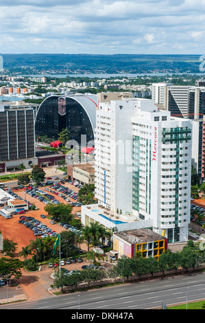 Blick vom Fernsehturm über Brasilia, Brasilien, Südamerika Stockfoto