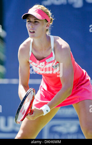 27. Juli 2009 - Stanford, Kalifornien, USA - 27. Juli 2009: Elena Dementieva (RUS) gegen Anne Keothavong (GBR), nicht in der ersten Runde spielen bei der Bank of West Classic, Sony Ericsson WTA Tour, Damen-Tennis-Turnier in der Taube Familie Tennisstadion in Stanford Kalifornien abgebildet (Credit-Bild: © Konsta Goumenidis/Southcreek Global/ZUMApress.com) Stockfoto