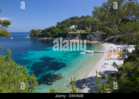 Paloma Beach, Saint-Jean-Cap--Alpes-Cote Ferrat, Provence d ' Azur, Provence, Frankreich, Mittelmeer, Europa Stockfoto