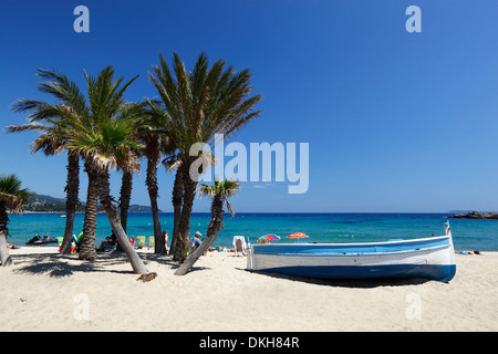 Saint-Clair Beach, Le Lavandou, Var, Provence-Alpes-Côte d ' Azur, Provence, Frankreich Stockfoto