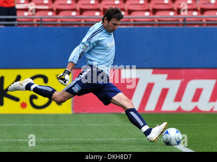 Erdbeben Torwart Joe Cannon gibt den Ball in eine Teilanmeldung Übereinstimmung zwischen der San Jose Earthquakes und FC Dallas zurück. (Kredit-Bild: © Steven Leija/Southcreek Global/ZUMApress.com) Stockfoto