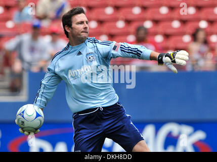 San Jose Erdbeben Torwart Joe Cannon gibt den Ball zurück, wie die Erdbeben Pizza Hut Park mit einem 2: 2 Unentschieden zu verlassen. (Kredit-Bild: © Steven Leija/Southcreek Global/ZUMApress.com) Stockfoto