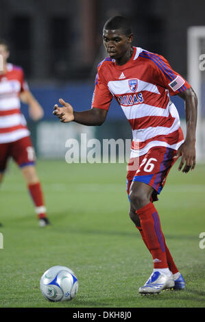 FC Dallas Mittelfeldspieler Anthony Wallace treibt den Ball Feld wie Dynamo herrschen für eine 3: 1-Sieg bei Pizza Hut Park (Credit-Bild: © Steven Leija/Southcreek Global/ZUMApress.com) Stockfoto