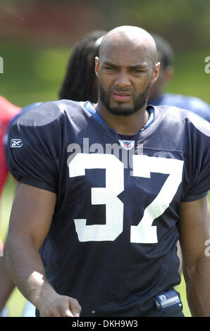 Buffalo Bills defensive zurück George Wilson(37) in Aktion während des Trainingslagers in Pittsford, New York. (Kredit-Bild: © Mark Konezny/Southcreek Global/ZUMApress.com) Stockfoto