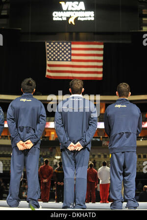 VISA Gymnastik Meisterschaft 2009, Tag2 von der Männer Wettbewerb im American Airlines Center. (Kredit-Bild: © Steven Leija/Southcreek Global/ZUMApress.com) Stockfoto