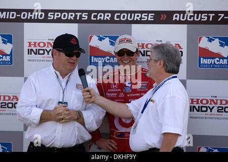 9. August 2009: Besitzer Chip Ganassi zu gewinnen und gewinnen Fahrer Scott Dixon nach den Honda Indy 200 auf der Mid-Ohio Sports Car Course in Lexington, OH. (Kredit-Bild: © Frank Jansky/Southcreek Global/ZUMApress.com) Stockfoto