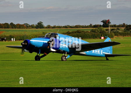 Neunzehn Avro Anson Oldtimer Transport Passagierflugzeug aus der Shuttleworth Collection. Biggleswade UK Stockfoto