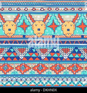 Weihnachten Vektor Musterdesign mit gestrickten Hirschen Stock Vektor