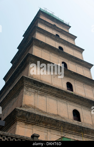 Außenseite der großen Wildgans-Pagode, Xi ' an, Shaanxi, China Stockfoto