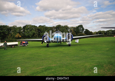 Neunzehn Avro Anson Oldtimer Transport Passagierflugzeug aus der Shuttleworth Collection. Biggleswade UK Stockfoto