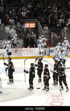 19. November 2009 - schlagen Anaheim, Kalifornien, USA - NHL Hockey - The Anaheim Ducks die Tampa Bay Lightning 4, 3 in der Overtime. (Kredit-Bild: © Scott Mitchell/ZUMA Press) Stockfoto