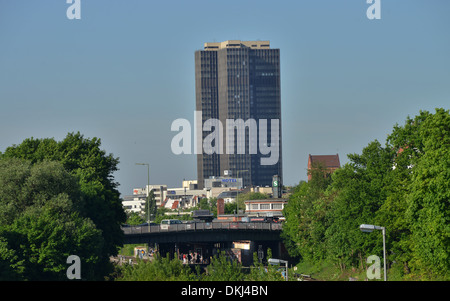 Hochhaus Steglitzer Kreisel, Berlin, Deutschland Stockfoto