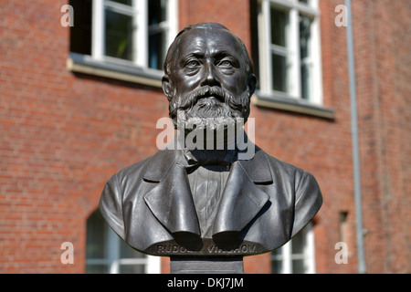 Bueste Rudolf Virchow, Charite, Berlin, Deutschland / Büste Stockfoto