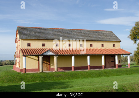 Neu erstellte Roman Townhouse in Wroxeter römischen Stadt in der Nähe von Shrewsbury in Shropshire Stockfoto