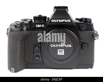 Olympus OM-D E-M1 spiegellose Digitalkamera Stockfoto