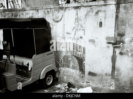 Reisen dokumentarische Fotografie - Chennai Madras in Tamil Nadu in Indien in Südasien. Auto-rikscha AutoRickshaw Transport Stockfoto