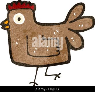 Retro-Cartoon mit Textur. Isolated on White. Stock Vektor