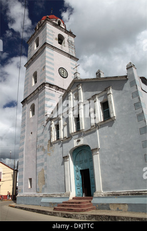 Iglesia Parroquial Bürgermeister del Espíritu Santo, Sancti Spiritus Sancti Spiritus Provinz, Kuba, Karibik, Mittelamerika Stockfoto