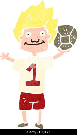 Retro-Cartoon Illustration. Auf weißen Hintergrund. Stock Vektor