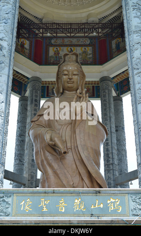 Statue Kuan Yin, Tempelanlage Kek Lok Si, Penang, Malaysia Stockfoto