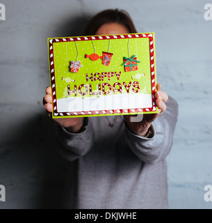 Frohe Feiertage. Stockfoto