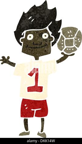 Retro-Cartoon Illustration. Auf weißen Hintergrund. Stock Vektor