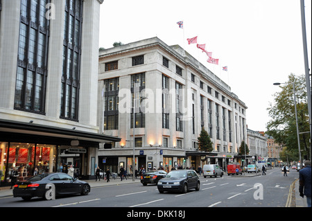 Kensington High Street London W8 UK Stockfoto