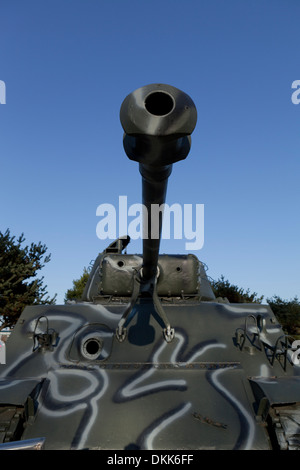 M4 A3 Sherman Tank Gewehrlauf und Turm Stockfoto