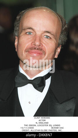 15. November 2000 - ODEON, LEICESTER SQ, LONDO - CLINT HOWARD. SCHAUSPIELER. N, ENGLAND. DAS ODEON LEICESTER SQ, LONDO.15/11/2000.BC90B13AC. CREDIT: (Kredit-Bild: © Globe Photos/ZUMAPRESS.com) Stockfoto