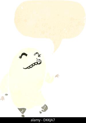 Retro-Cartoon mit Textur. Isolated on White. Stock Vektor