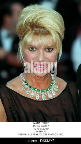 12. Mai 2000 - IVANA TRUMP. PERSONALITY.12/05/2000.Z45D15C. CREDIT: (Kredit-Bild: © Globe Photos/ZUMAPRESS.com) Stockfoto