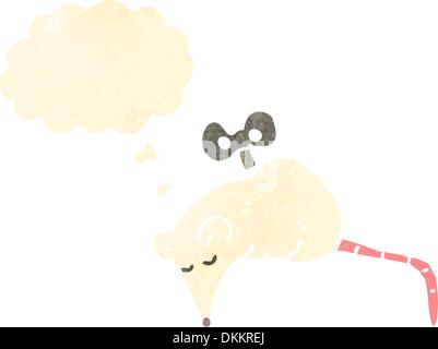 Retro-Cartoon mit Textur. Isolated on White. Stock Vektor