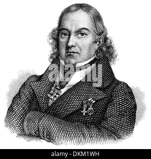 Dominique Jean Larrey, 1766-1842, ein französischer Chirurg und ein wichtiger Innovator in Schlachtfeld-Medizin, Stockfoto