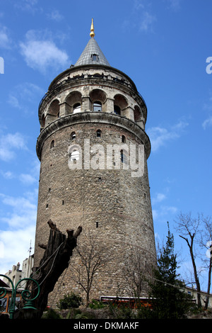 Außenansicht von der Galata-Turm in Karakoy, Istanbul, Türkei Stockfoto