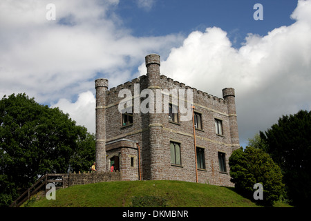 Das renovierte Jagdschloss von Abergavenny Castle, Wales, UK Stockfoto