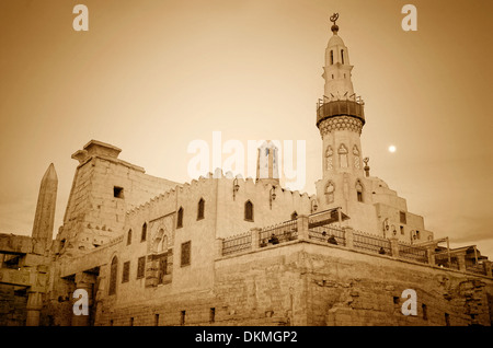 Abu El Hagag Moschee innerhalb des Luxor-Tempel Stockfoto