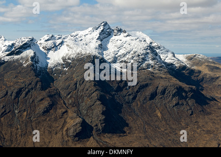 Sgurr Nan Gillean in die Cuillin Berge von Marsco, Isle Of Skye. Hochlandregion, Schottland, UK. Stockfoto