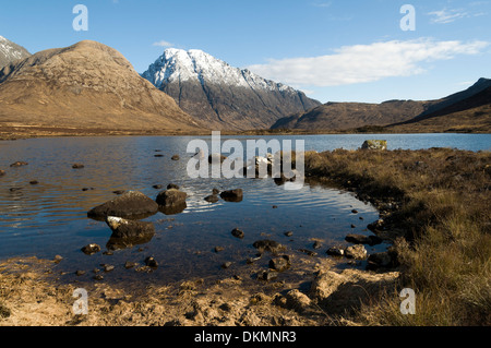 Bla Bheinn (Blaven) aus der Dubha Lochans in Glen Sligachan, Isle Of Skye Highland Region, Schottland, Großbritannien. Stockfoto