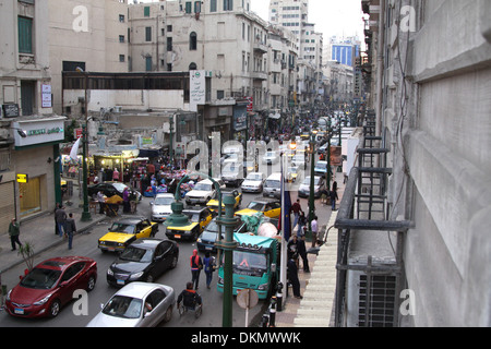 Straße in Alexandria El Raml station Stockfoto