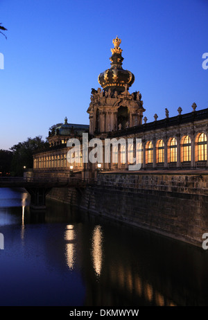 Zwinger Palace, Crown Gate (Kronentor), Dresden, Sachsen, Deutschland Stockfoto