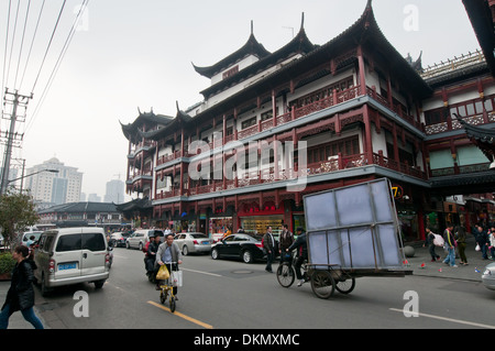 FangBang Straße am Yuyuan Tourist Mart in der Nähe von Yu-Garten, Altstadt, Huangpu District, Shanghai, China Stockfoto