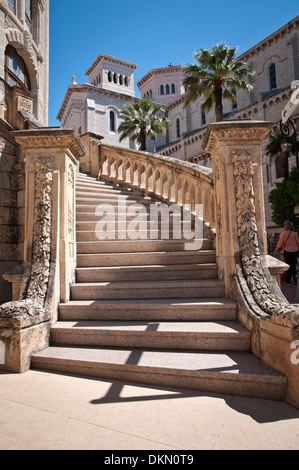 Treppenhaus des Gebäudes Monaco Courthouse, souveränen Stadtstaates, Côte d ' Azur, Westeuropa. Stockfoto