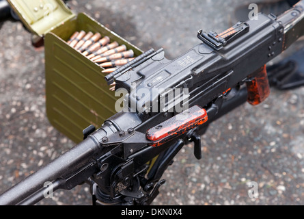 Allzweck-Maschinengewehr hautnah Stockfoto