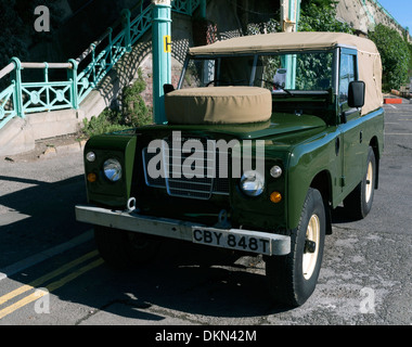 Land Rover aus dem London to Brighton laufen 2013 in Madeira Drive in Brighton Stockfoto