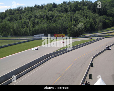 Kanada, Montreal, Rennwagen auf dem Circuit Gilles Villeneuve auf Île Notre-Dame Stockfoto