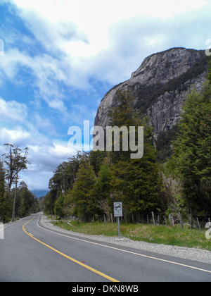 Die Carretera Austral (CH-7), früher bekannt als Carretera General Augusto Pinochet Stockfoto